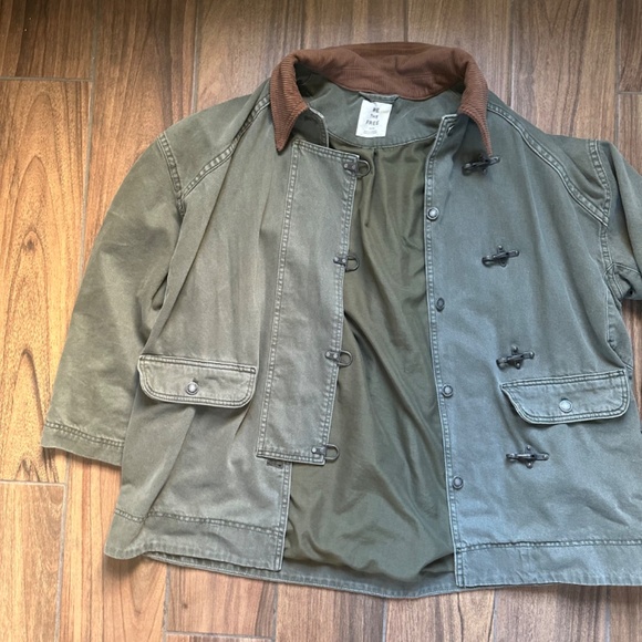 We The Free Denim Barn Coat- Deep Green - Picture 5 of 5